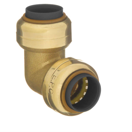 10177401 1/4" Brass Push Fit 90 Degree Elbow