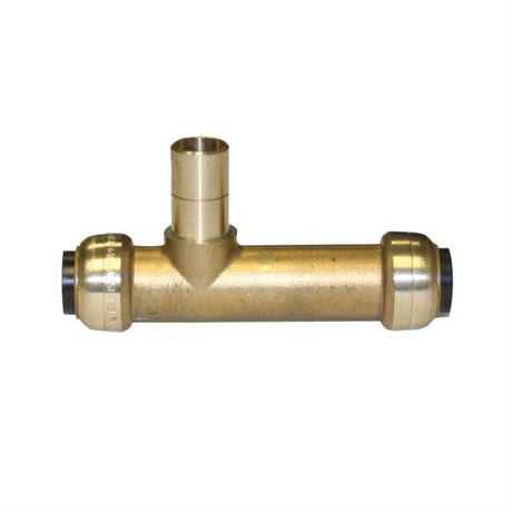10177416 1/2" Brass Push Fit Street Slip Tee