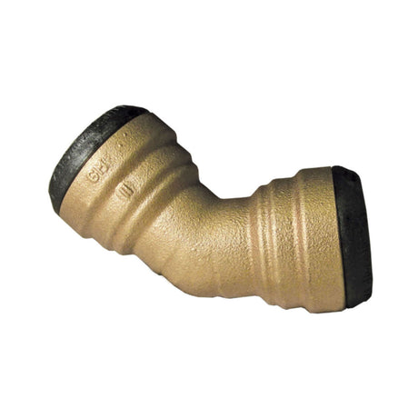 10188097 2" Brass Push Fit 45 Degree Elbow