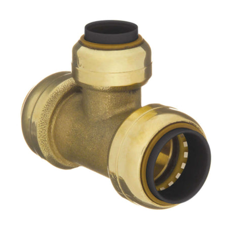 10188117 1-1/4 x 1-1/4 x 1" Brass Push Fit Reducer Tee
