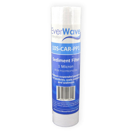 10" EverWave PP Spun Fiber Slim Cartridge - 1 Micron (EVW-10S-CAR-PP1)