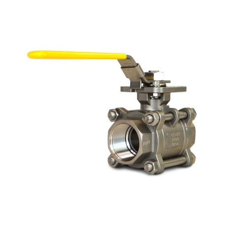 Flo-Tite 3-Piece Stainless Steel Ball Valve - Threaded