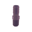 3/4" x 1/2" Par-Barb® Series Black Polypropylene Connector, Insert Barb x MPT Ends