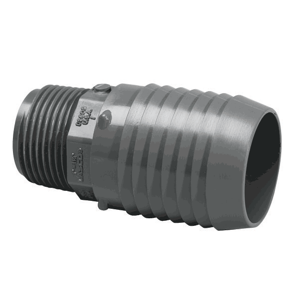 1/2" x 1" PVC Reducing Male Adapter Reducing MIPT x Insert 1436-075