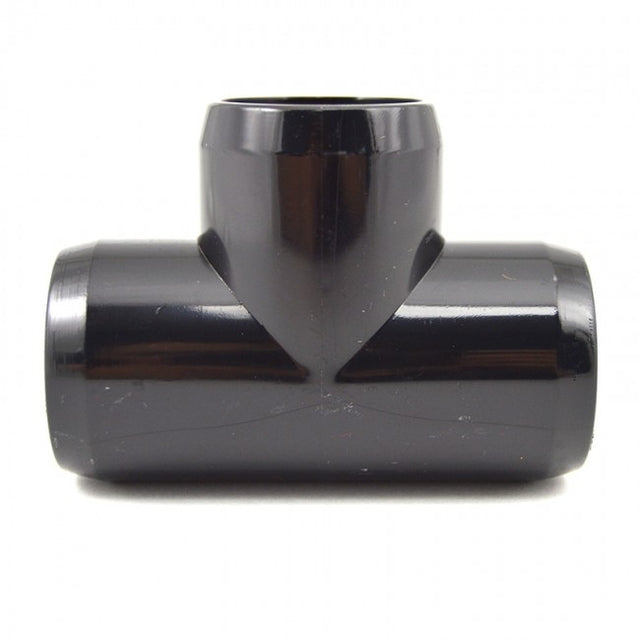 2" PVC Tee Furniture Grade - Black
