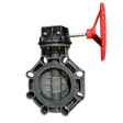 10" PVC Butterfly Valve - Gear Operator