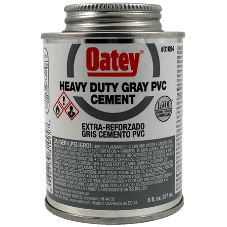 Oatey - Heavy Duty Gray Cement - 8oz (31094)