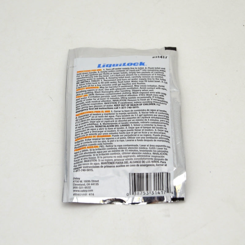 oatey liquilock toilet removal back
