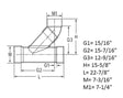 6" DWV PVC Wye and 1/8 Bend (2 pc)