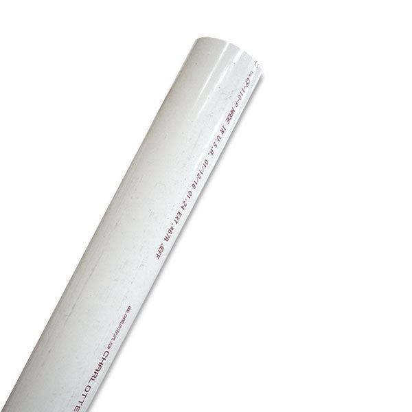 5" Schedule 40 PVC Pipe - White