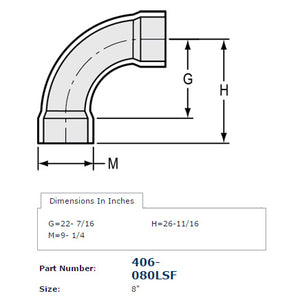 406-080LSF dimensions