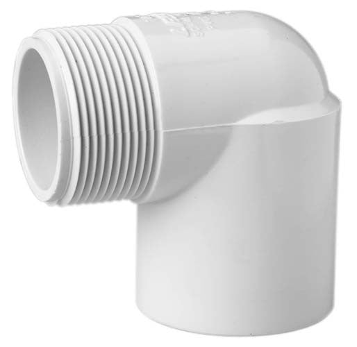3" Sch 40 PVC 90 Street Elbow - Mipt x Soc 410-030