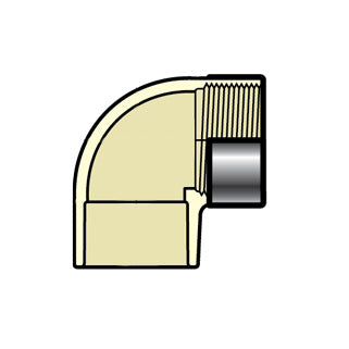 4107-005SR 1/2" CTS CPVC 90 Degree Special Reinforced Elbow