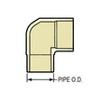 4109-005 1/2" CTS CPVC 90 Degree Street Elbow