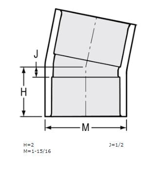 1-1/4" Sch 40 PVC 11-1/4 Elbow Soc 411-012F (Fabricated Fitting)