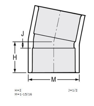 1-1/4" Sch 40 PVC 11-1/4 Elbow Soc 411-012F (Fabricated Fitting)