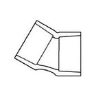 3" Sch 40 PVC 30 Elbow Soc 415-030F (Fabricated Fitting)
