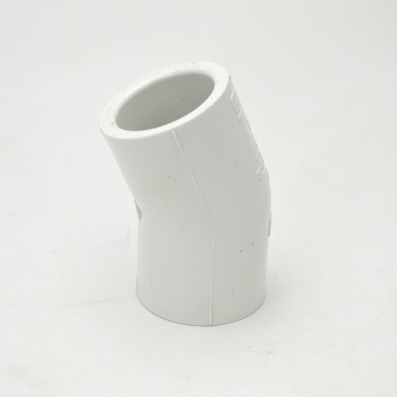 3/4" schedule 40 pvc 22-1/2 elbow fitting