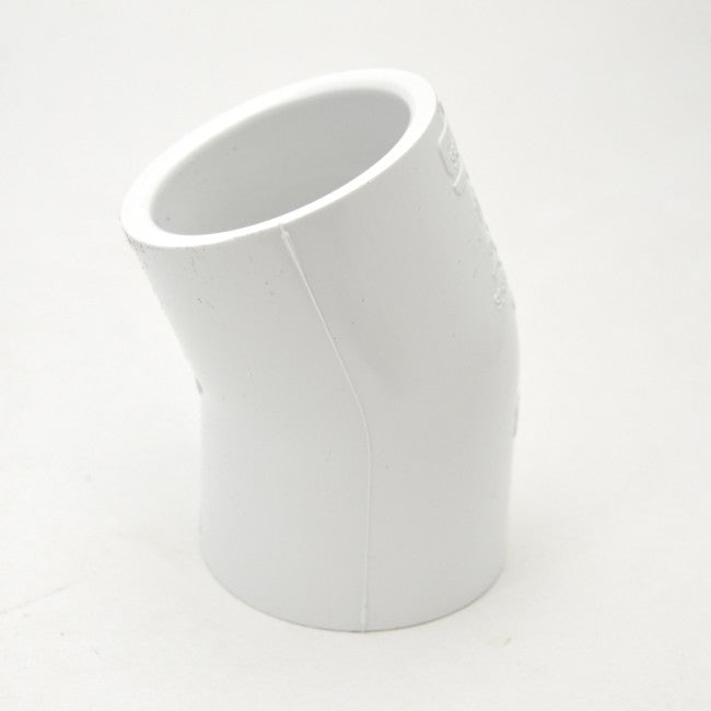 1-1/2" schedule 40 pvc 22-1/2 elbow fitting - 416-015