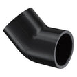1/2" Black Sch 40 PVC 45 Elbow Soc 417-005B