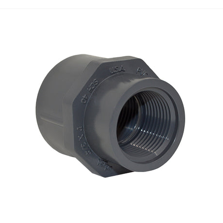 1" x 3/4" Schedule 40 Gray Reducer Coupling - 3/4" End
