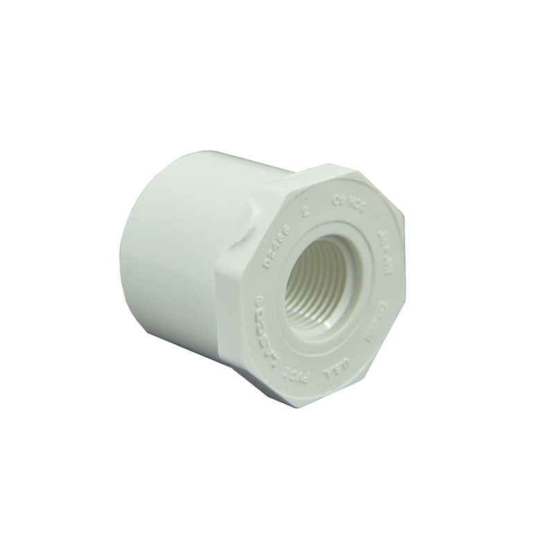 1-1/4" x 1/2" Schedule 40 PVC Reducer Bushing 