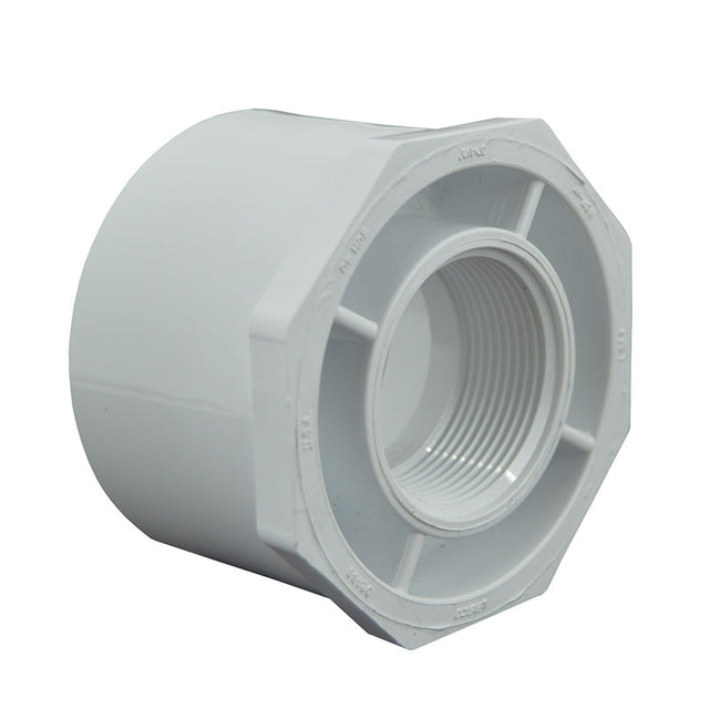 3" x 1-1/2" Sch 40 PVC Reducer Bushing Flush Style 