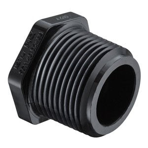 1-1/4" Black Sch 40 PVC Plug - MIPT 450-012B