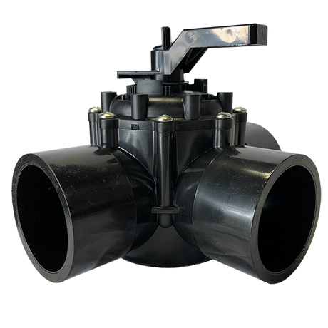 Jandy Neverlube 2.5"-3"  Positive Seal 3 Port Valve 4719 Side