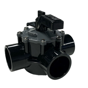 3 Port 1-1/2" - 2" CPVC Jandy Valve, Standard Diverter w/ Internal Stops (4945)