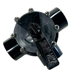 3 Port 1-1/2" - 2" CPVC Jandy Valve, Standard Diverter w/ Internal Stops (4945)