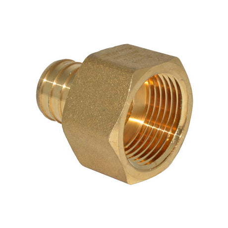 1" PEX Barb x 1" FPT Adapter - Brass