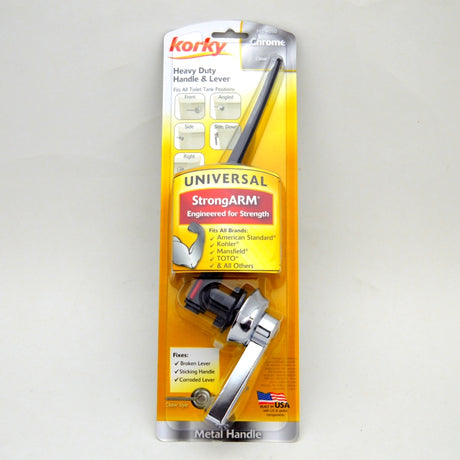 chromel toilet handle and lever front