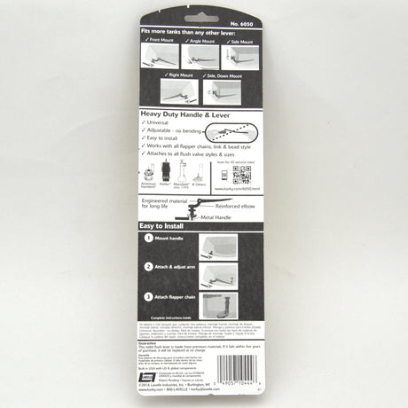 chromel toilet handle and lever back
