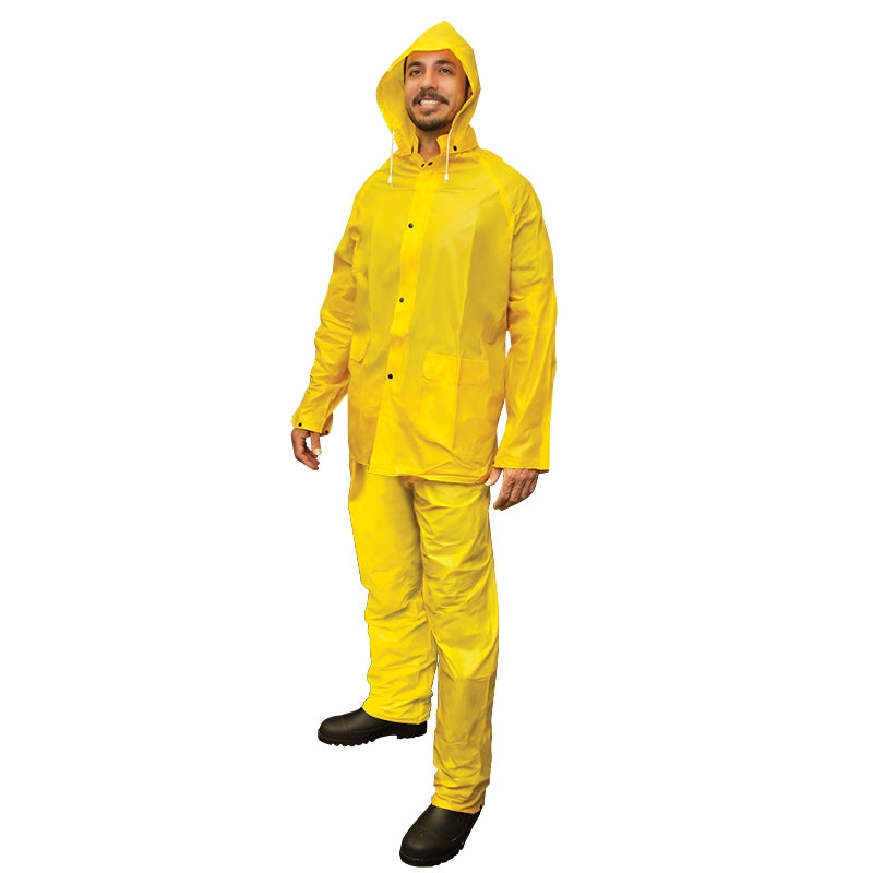 Heavy-Duty PVC/Polyester Rain Suit