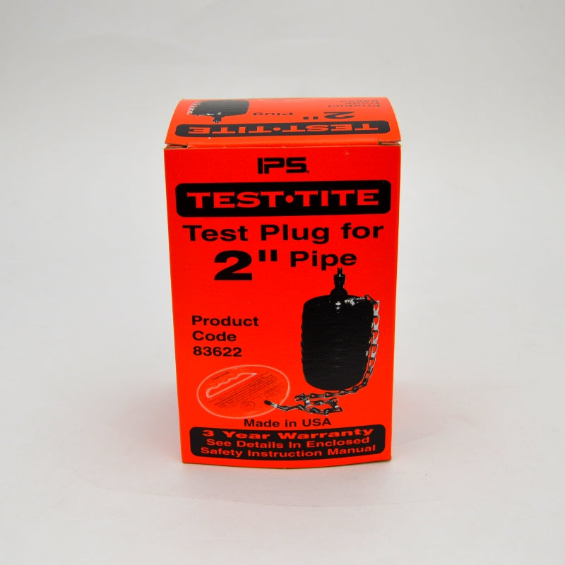 2" pipe test plug in orange box