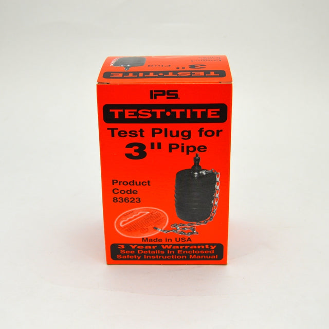 3 inch test plug in orange box