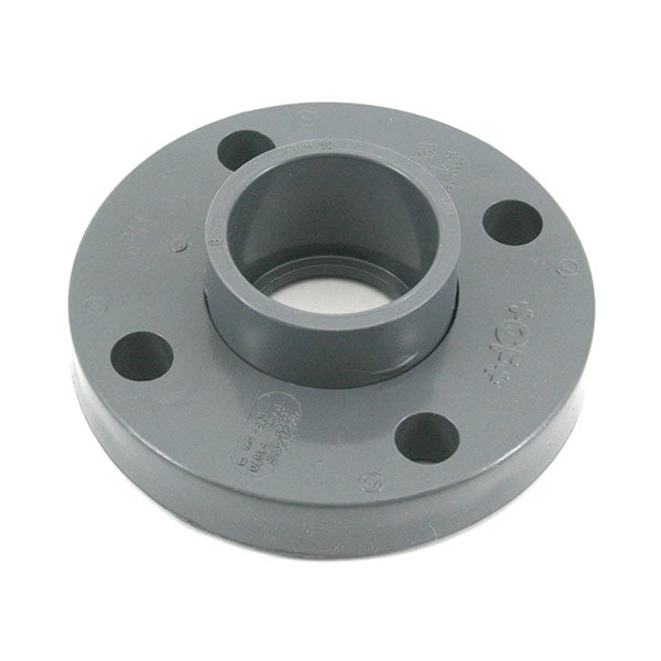 ERA 4" Schedule 80 PVC Van Stone Flange – Socket Connection, Gray, 8-Bolt Pattern (2-Pack)