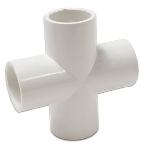 1" Furniture Grade PVC Cross_Side View