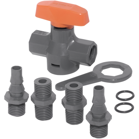 Product Image for - Universal Stopcock w/EPDM Seals; comes w/6 End connectors...