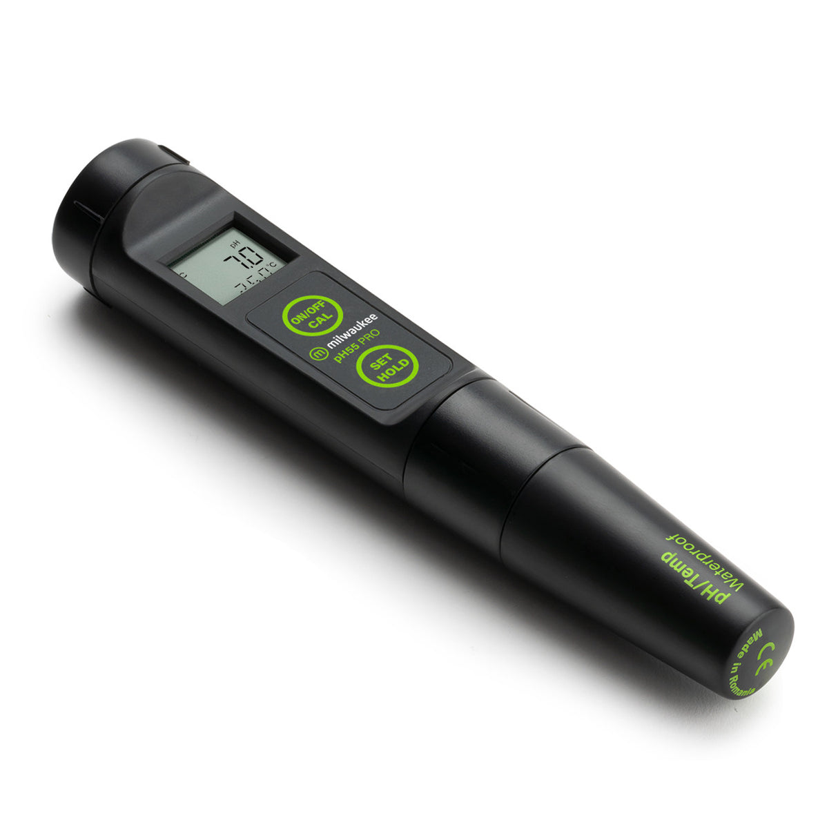 Milwaukee Instruments PH55 PRO Waterproof pH & Temperature Tester with ATC & Replaceable Probe
