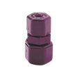 5/8" x 1/2" Fast & Tite&#174; Black Polypropylene Union Connector, Tube, Nitrile O-Ring, Ferrule Nut