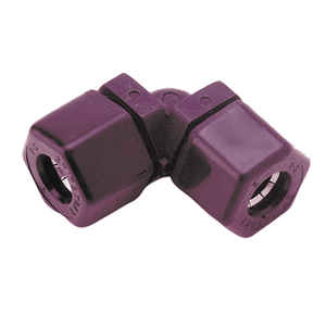 5/8" Fast & Tite&#174; Black Polypropylene 90&#176; Union Elbow, Tube, Nitrile O-Ring, Ferrule Nut