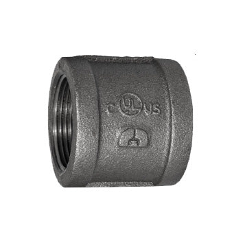 1-1/2" Black Malleable Iron Coupling (35008)