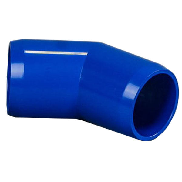 Blue 1" Furniture Fitting 45 Elbow (FF-45-010-BLUE)