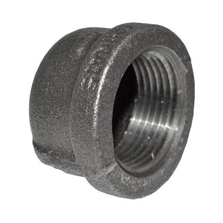 1" Black Malleable Iron Cap