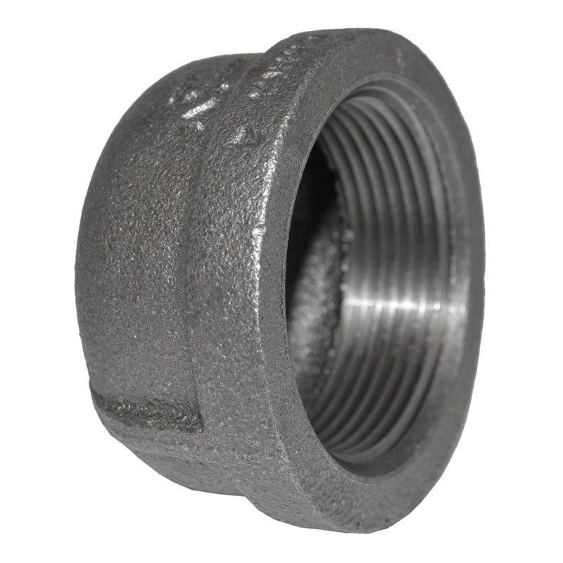 1-1/2" Black Malleable Iron Cap