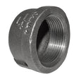 1-1/4" Black Malleable Iron Cap