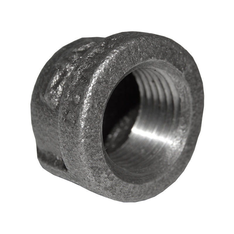 1/2" Black Malleable Iron Cap