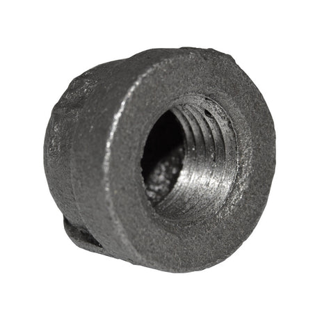 1/4" Black Malleable Iron Cap